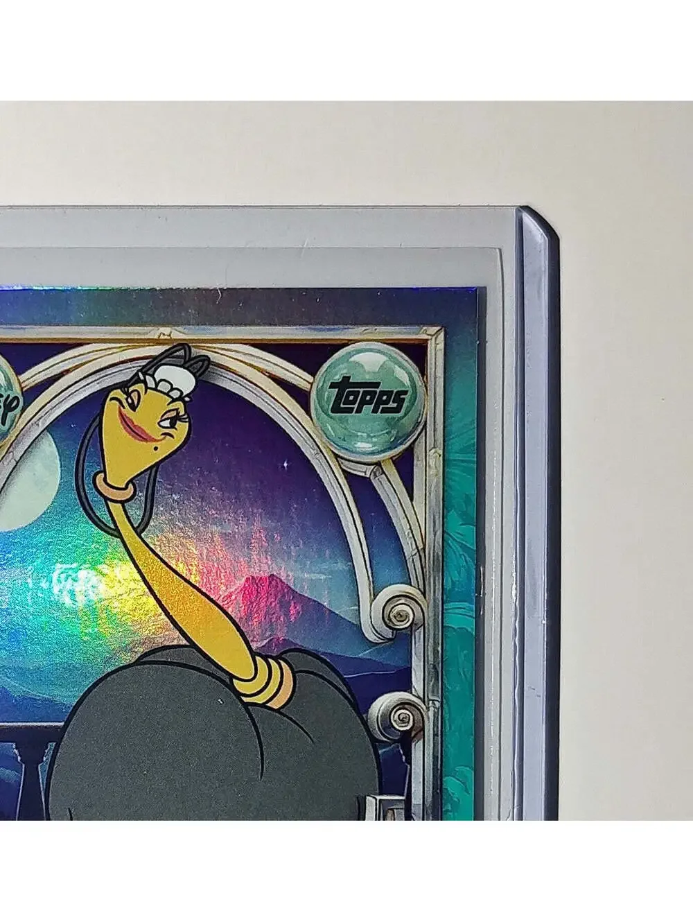 Featherduster 2025 Topps Disney Wonder #129 Diamond Card Beauty and the Beast